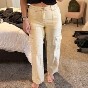 Fashion Nova Beige Cargo Pants